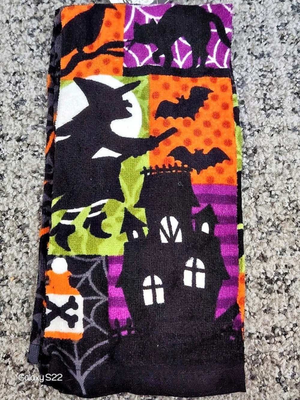 Halloween Haunted House Printed and Plaid Dish Kitchen